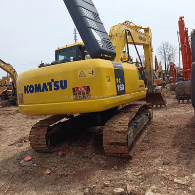 Использованный экскаватор Komatsu PC160 16 тонн Гидравлический экскаватор для полёта оригинальный гидравлический клапан
