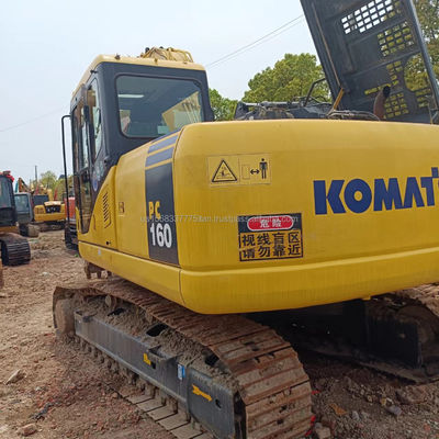 Использованный экскаватор Komatsu PC160 16 тонн Гидравлический экскаватор для полёта оригинальный гидравлический клапан