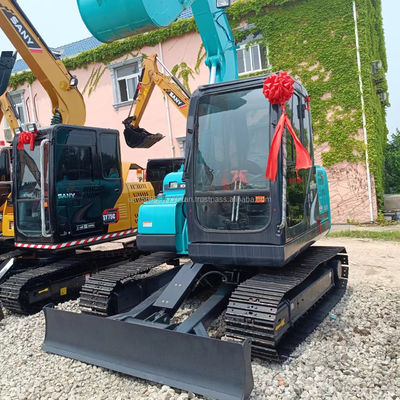 Оригинальный гидравлический цилиндр Использованный экскаватор Kobelco SK75 8Ton 0,5M3 вместимость ведра