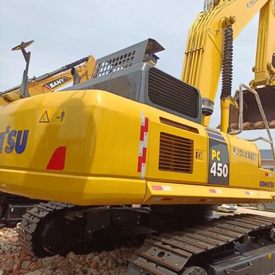 45-тонный японский экскаватор Komatsu PC450 с оригинальным гидравлическим клапаном