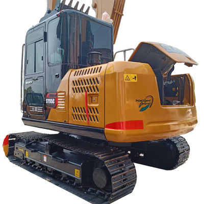 SANY SY95C использованный экскаватор 2016 года в хорошем состоянии с оригинальным дизайном и резиновой дорожкой