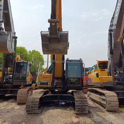 Использованный экскаватор Sany SY155U с оригинальным гидравлическим клапаном и отличным состоянием