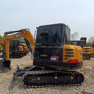 Sany SY60C экскаватор 6TON рабочая масса Низкий рабочий час и отличные характеристики