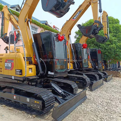 Sany Sy 75c экскаватор Подержанная машина Рабочая масса 9 тонн Машина масса 7500 кг