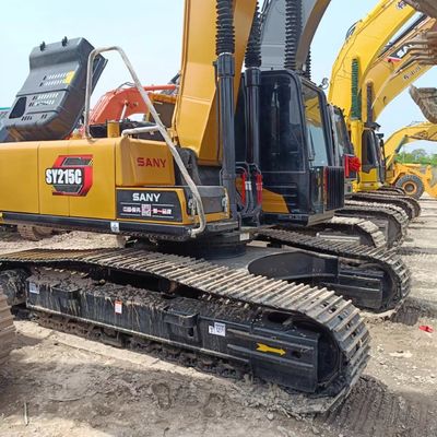 Использованный экскаватор Sany SY215C с оригинальным экскаватором Sany 215 и гидроцилиндром