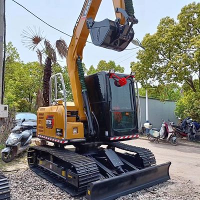 Sany SY75C Pro амфибийный экскаватор 7тонный эксплуатационный вес используемый блок с конкурентоспособным