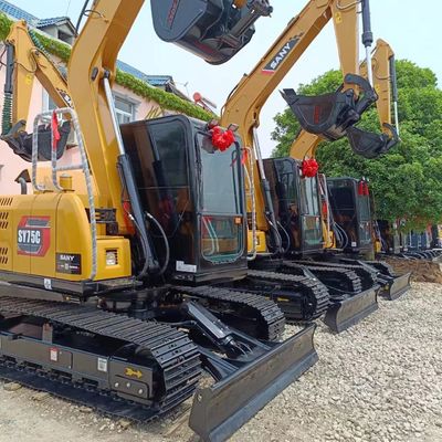 Sany SY75C Pro амфибийный экскаватор 7тонный эксплуатационный вес используемый блок с конкурентоспособным