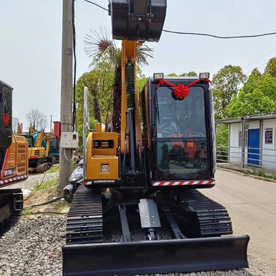 Sany SY75C Pro используемый экскаватор с отличным рабочим весом и оригинальным гидравлическим насосом