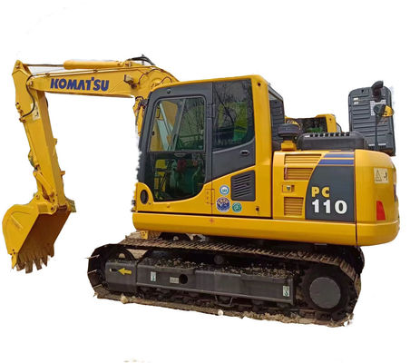 Оригинальный экскаватор Komatsu PC110 с вместимостью в 0,6 м3 и рабочей массой 11 тонн