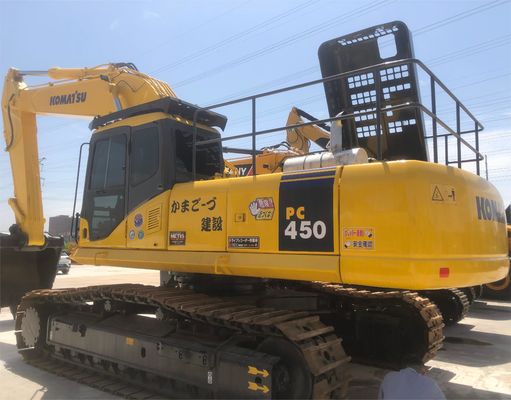 48-тонный экскаватор Komatsu PC450 Использованная гидравлическая ползающая машина с низкими затратами на обслуживание