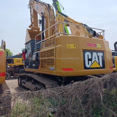 Широко используемый экскаватор Caterpillar 349 с вместимостью в ведро 3,1 м3 и низким рабочим временем