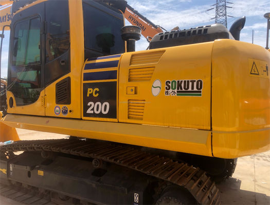 Япония использует Komatsu PC200 гидравлический экскаватор с превосходным двигателем 195 кВт