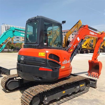90% экскаватор Kubota KX U55 с оригинальным гидравлическим цилиндром и низким рабочим временем