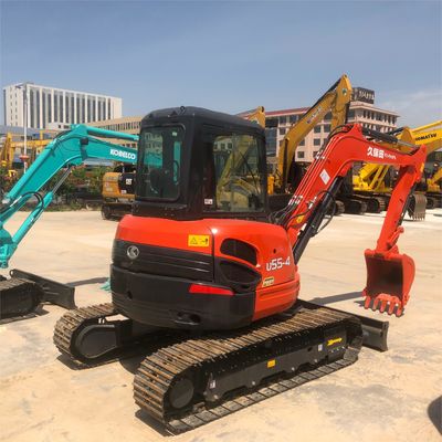 90% экскаватор Kubota KX U55 с оригинальным гидравлическим цилиндром и низким рабочим временем