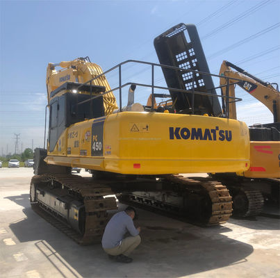 Использованный экскаватор Komatsu PC450 с низким рабочим временем и оригинальным гидравлическим цилиндром