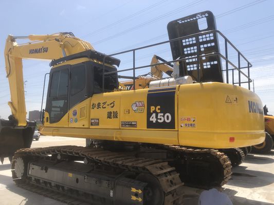 Использованный оригинальный экскаватор Komatsu PC450 Япония Гидравлический экскаватор с 45 тоннами