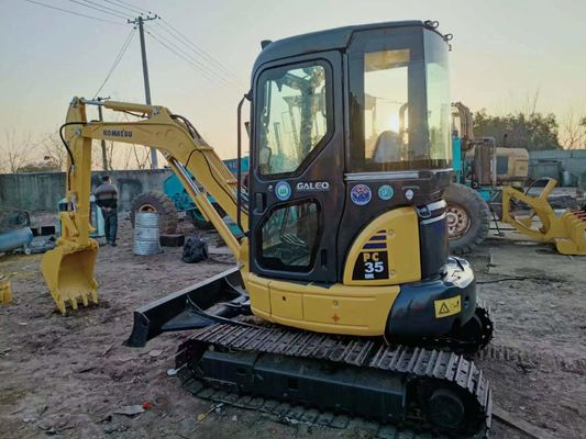 0.2M3 Вместимость ведра Использованный Komatsu PC35 мини экскаватор с 2016 года для строительства