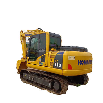 11000 KG Использованный экскаватор Komatsu PC110-8 с оригинальным гидравлическим насосом