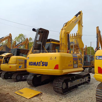 Оригинальный гидравлический насос 13 тонн KOMATSU PC130 экскаватор использовался в Шанхае в хорошем состоянии